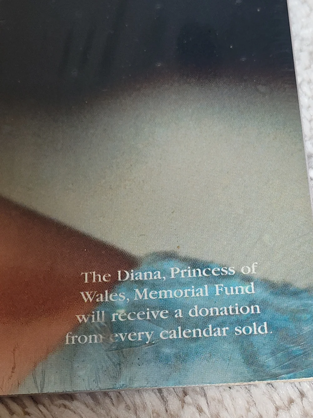 NWT & Sealed! Diana The People's Princess 1998 Calendar - Blue & Teal Cover